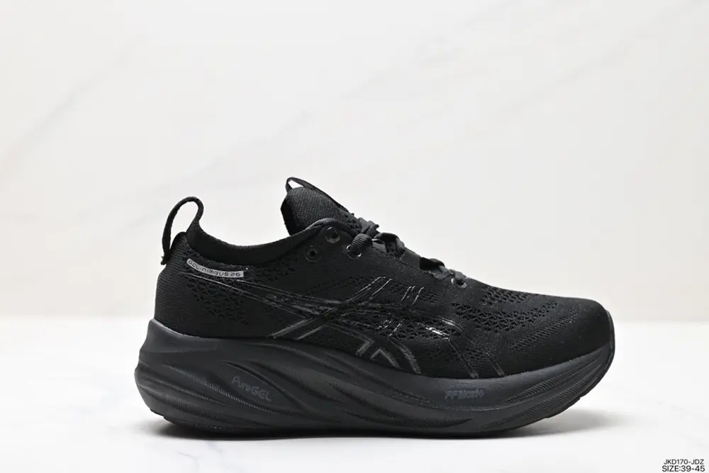 ASICS GEL-NIMBUS 26 stable running shoes adopt double-layer jacquard mesh design on the 1011B794-002