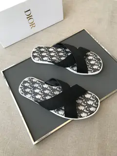 Dior men’s classic slippers Imported Italian cowhide