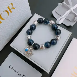 DIOR Multi-element agate Thai silver style bracelet Same style as G-Dragon star Retro style