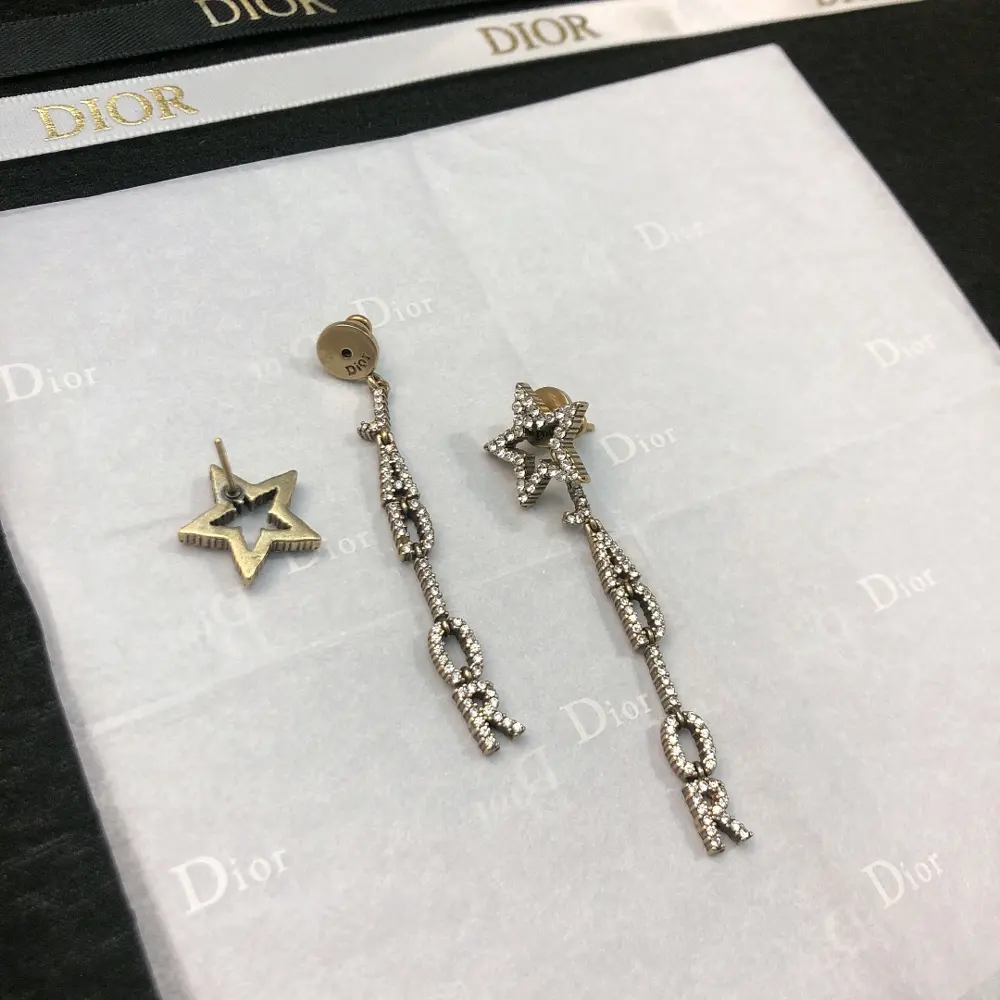 Dior letter earrings new models are now available at the counter. They are so beautiful