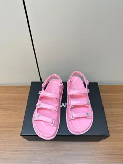 Chanel Velcro Beach Sandals