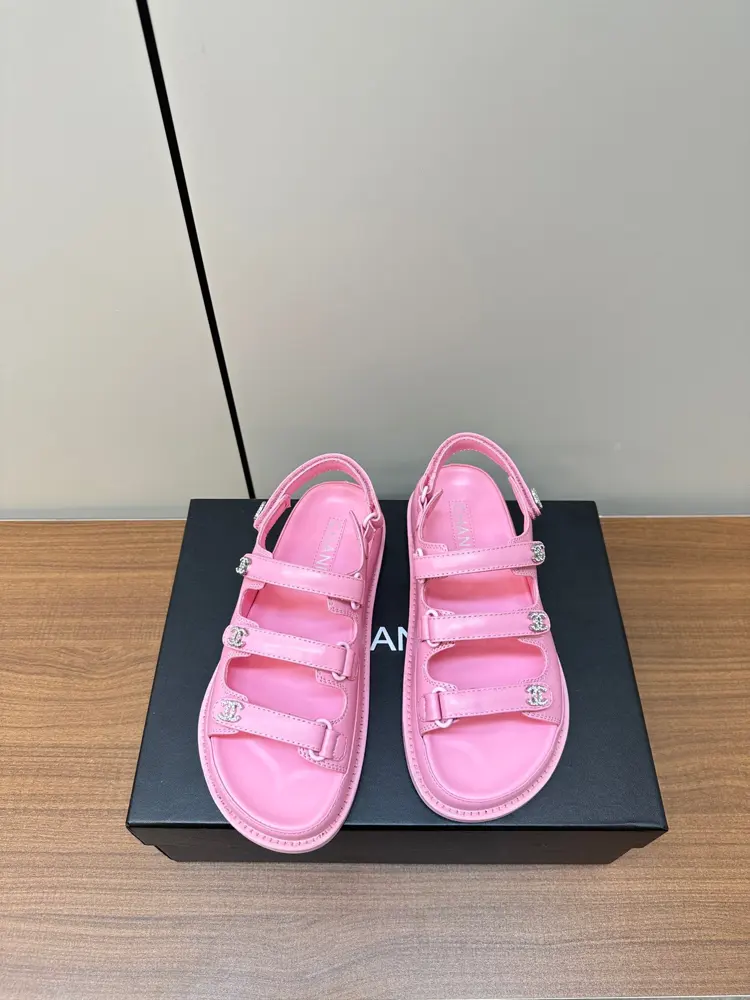 Chanel Velcro Beach Sandals