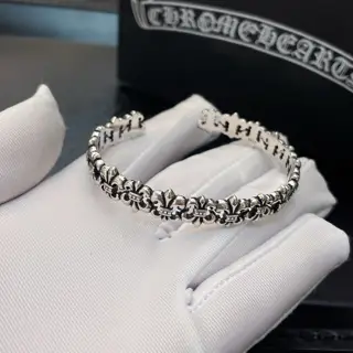 Chrome Hearts Classic Scout Flower Cuff Bracelet