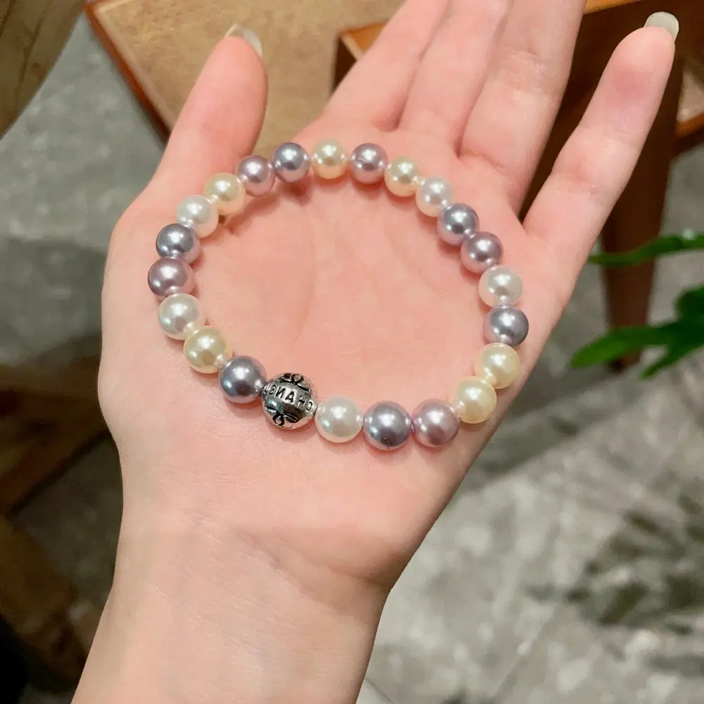 Chanel Double C imported pearl bracelet