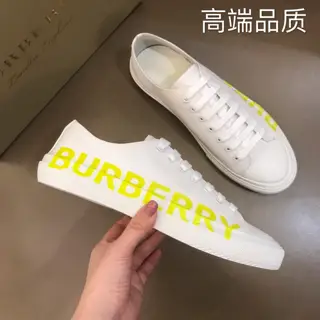 BURBERRY men’s classic casual canvas shoes