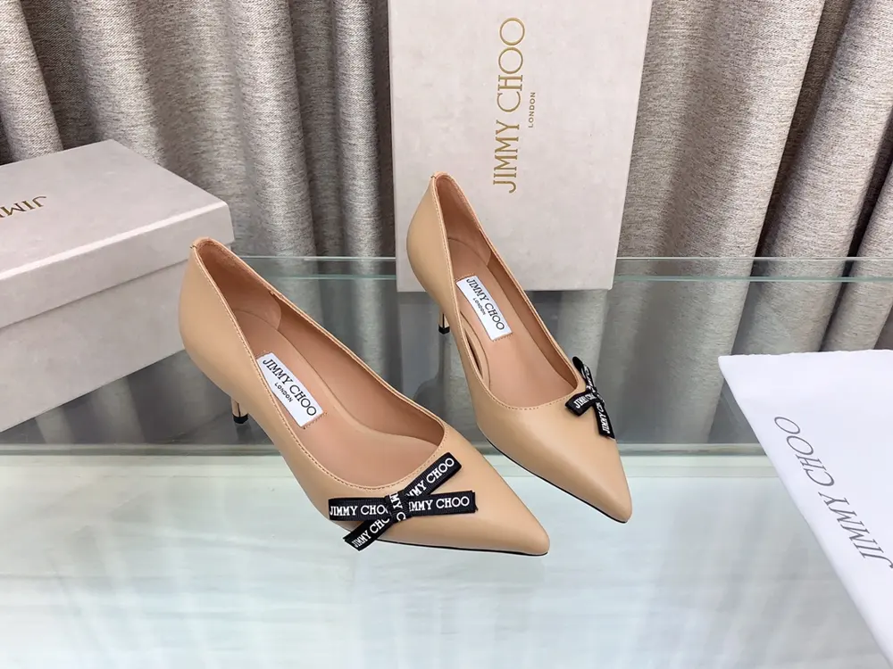 Jimmy Choo counter new letter bow single shoe series