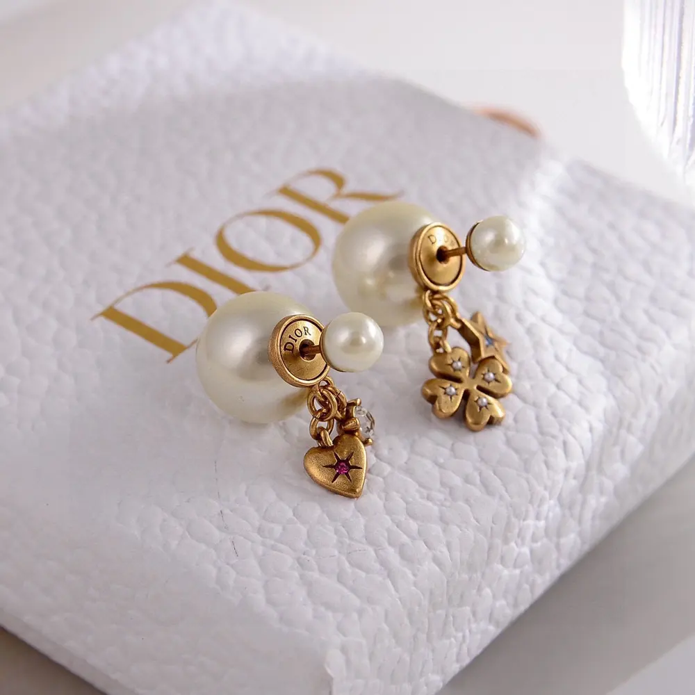 Dior new style Dior new letter earrings loved by all the top brands. The metal texture
