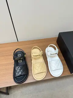 Chanel Diamond Letter Sandals