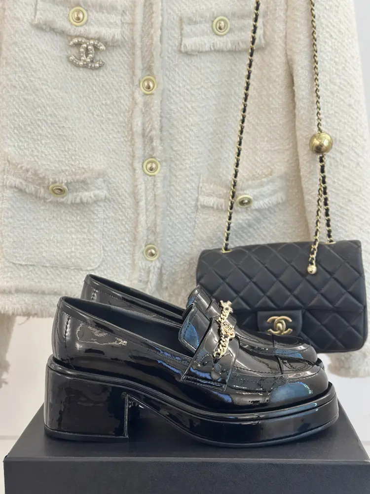 Chanel Double C Chain Thick-soled Loafers