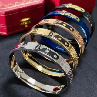 Cartier large men’s bracelet Imported stainless steel