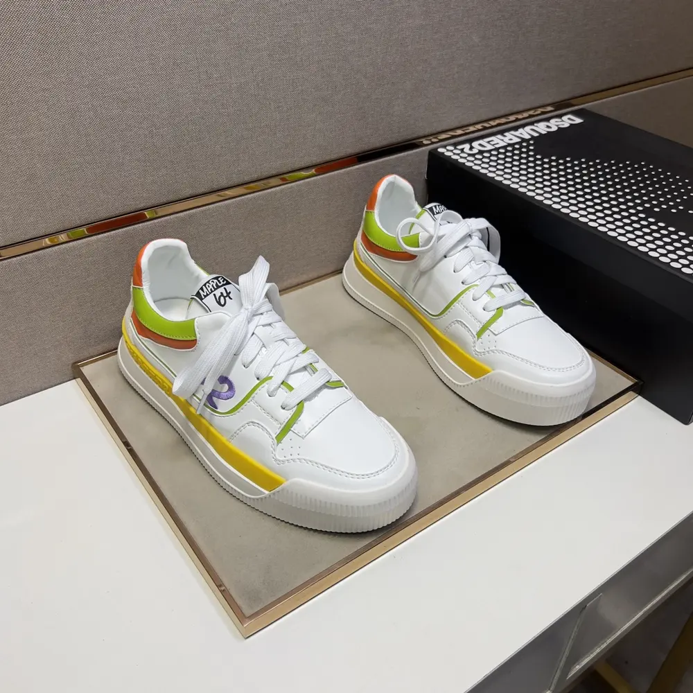DSQUARED2 couple casual shoes 2024z counter simultaneous sale Size: 35-44# The upper