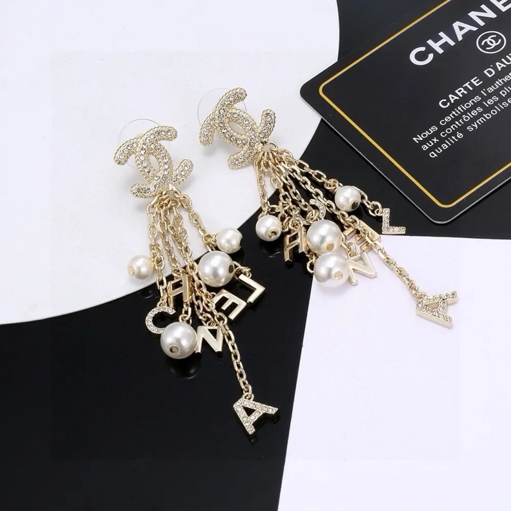 Chanel Egypt Series Double C Earrings