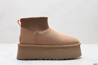 UGG Zhou Dongyu same style thick-soled snow boots for women 2024 new style leather and fur