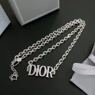 DIOR New Dior necklace Original goods New counter model Retro fashion must-have Men and