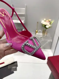 Valentino Upper: imported silk Heels