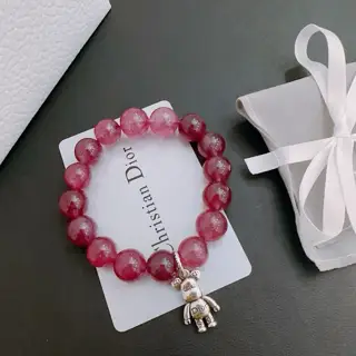 DIOR Multi-element agate Thai silver style bracelet