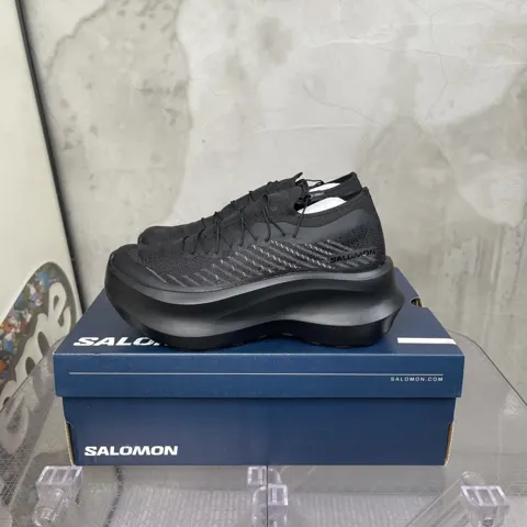 Salomon CDG Rei Kawakubo co-branded thick-soled shoes (woven surface)