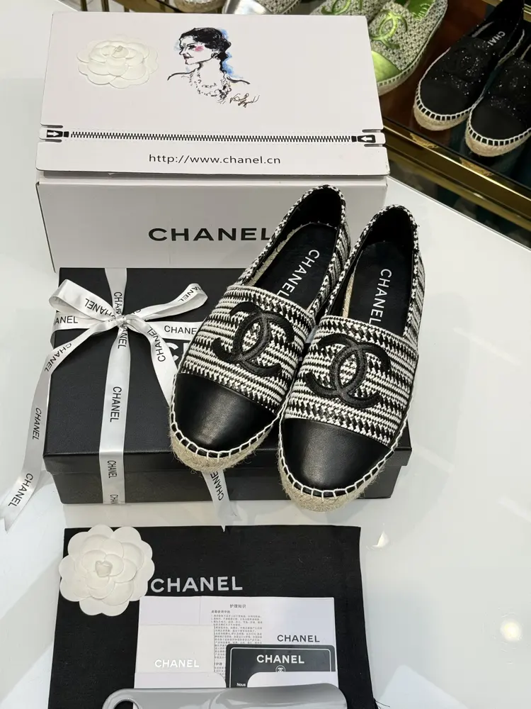 Chanel fisherman shoes new color woven