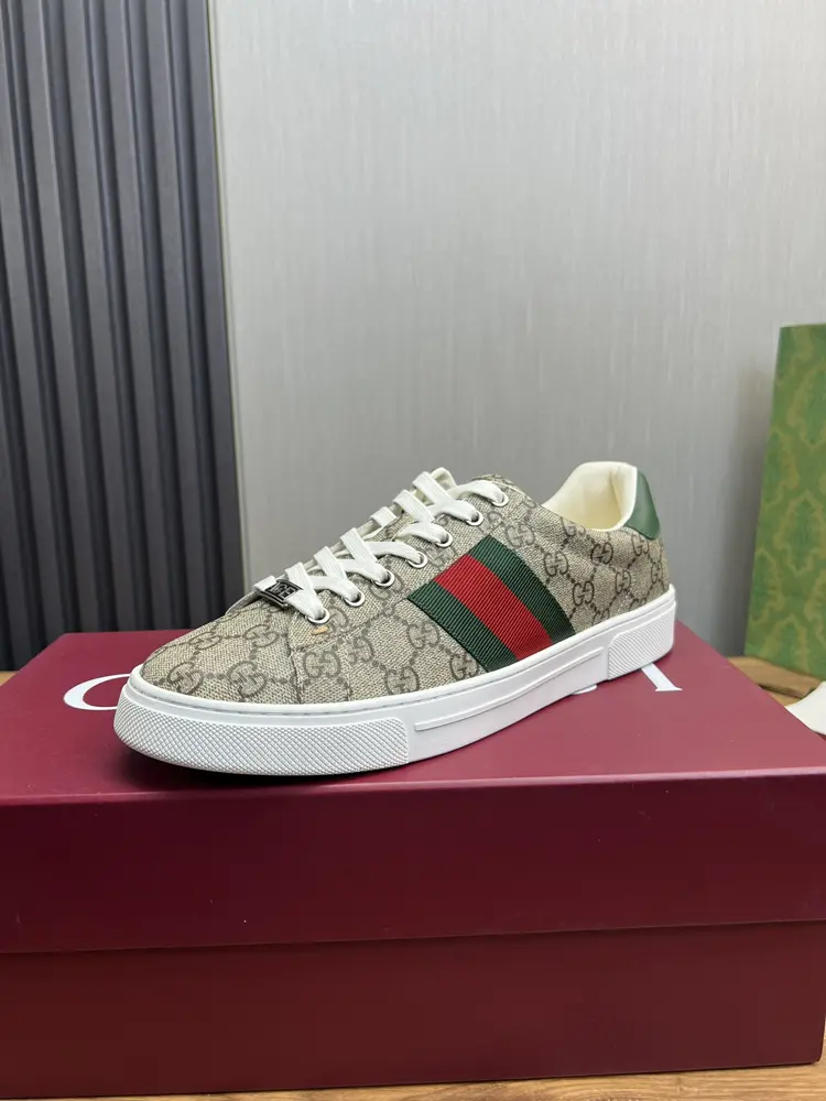 Gucci classic popular white shoes