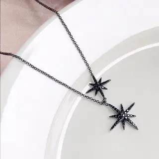 Apm monaco double star necklace