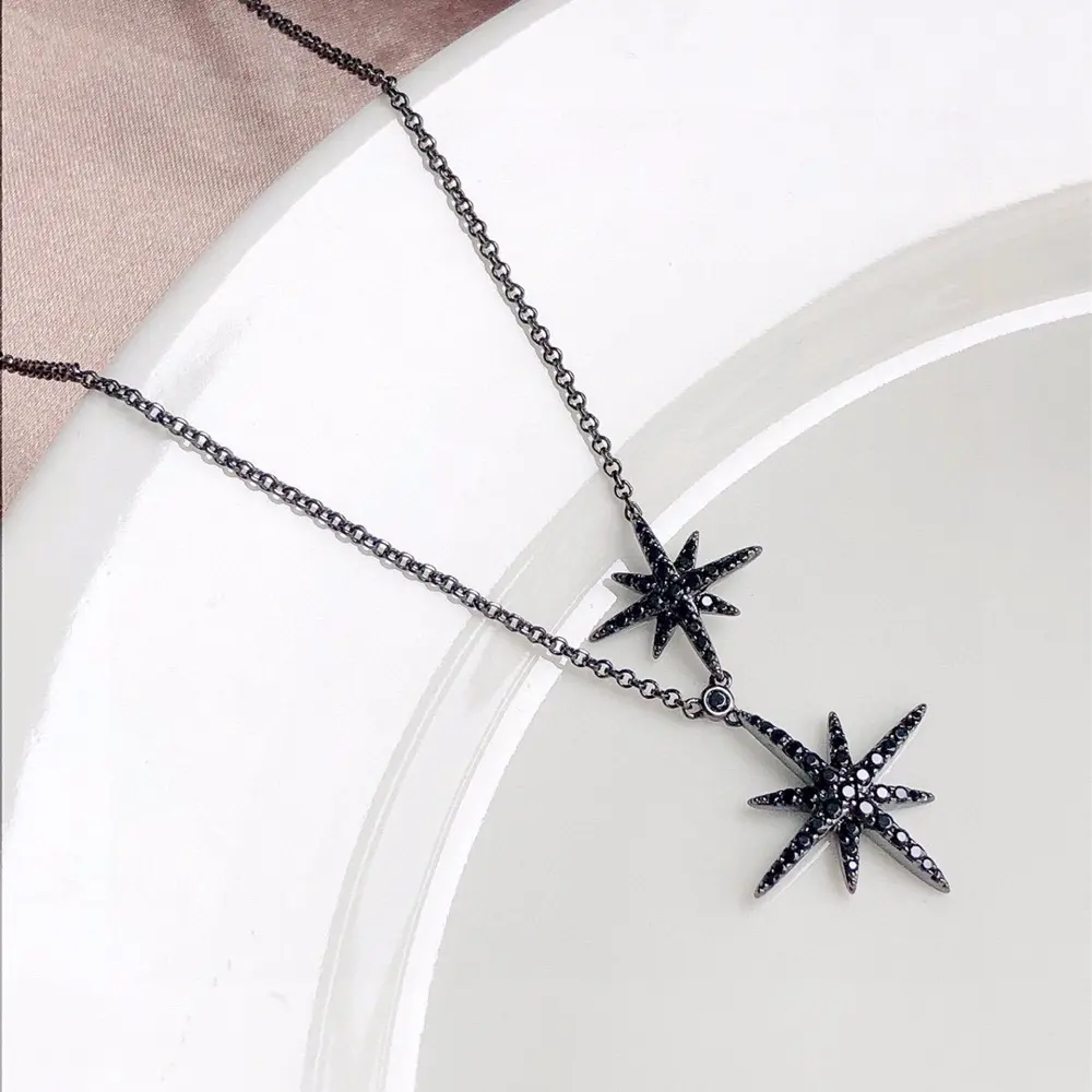 Apm monaco double star necklace