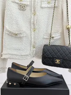 Chanel Pointed Mary Jane Shoes