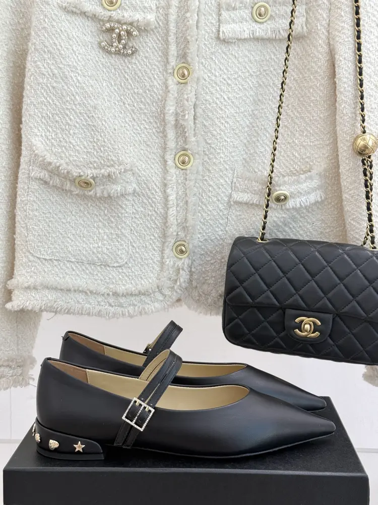 Chanel Pointed Mary Jane Shoes