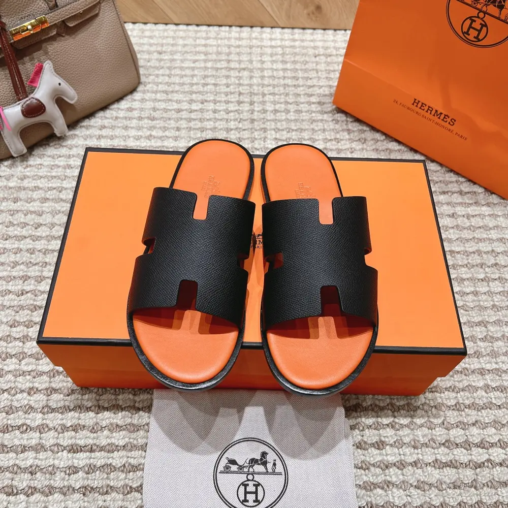 Hermès Colorblocked Hermès leather fabric
