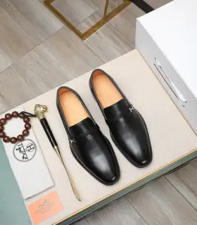 Hermès business leather shoes Material: original soft calfskin