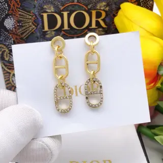 Dior CD retro tassel style earrings Exquisite workmanship