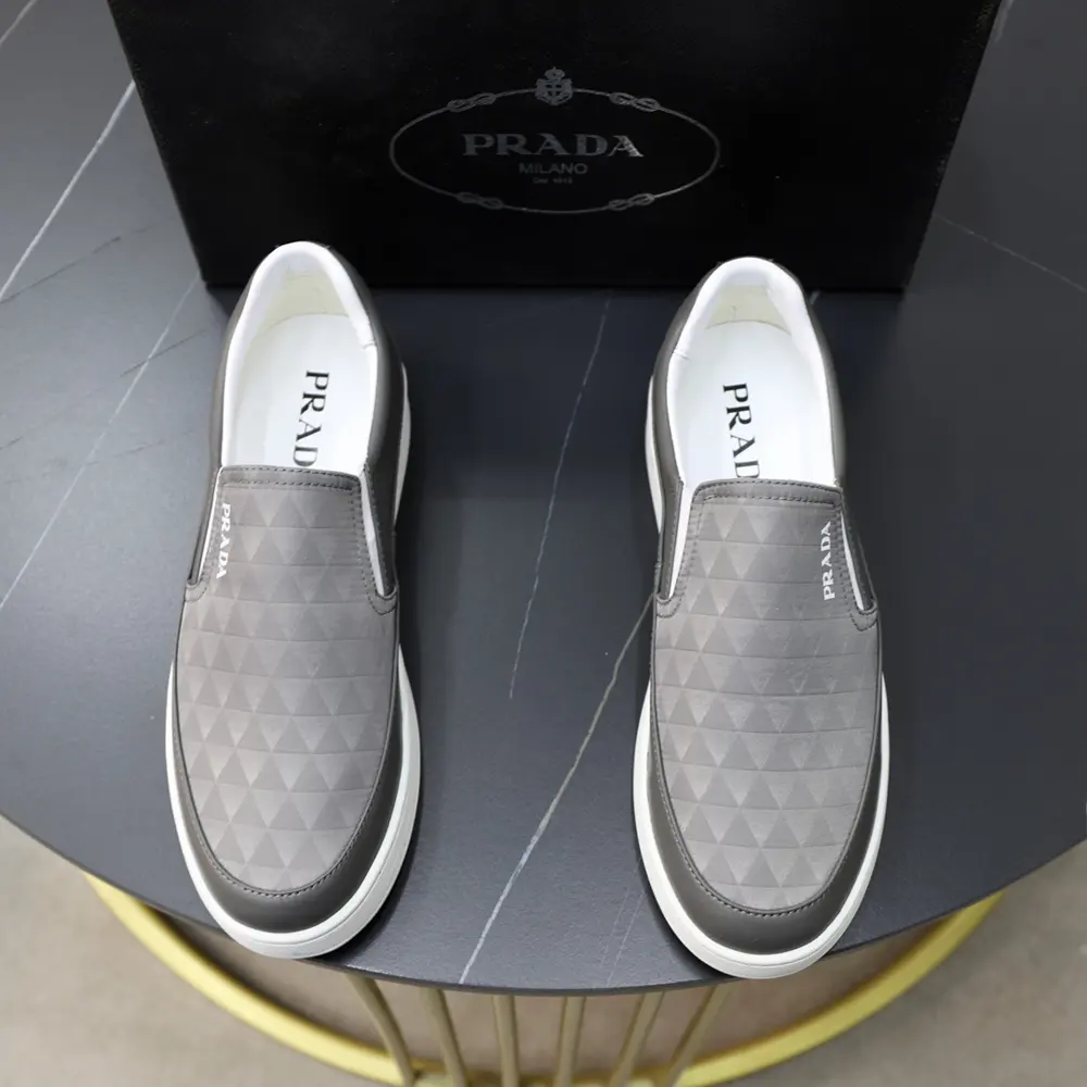 Prada sneakers. Material: original brand cloth with soft sheepskin lining