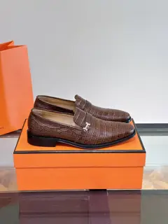 Hermès high-end leather sole classic men’s business leather shoes