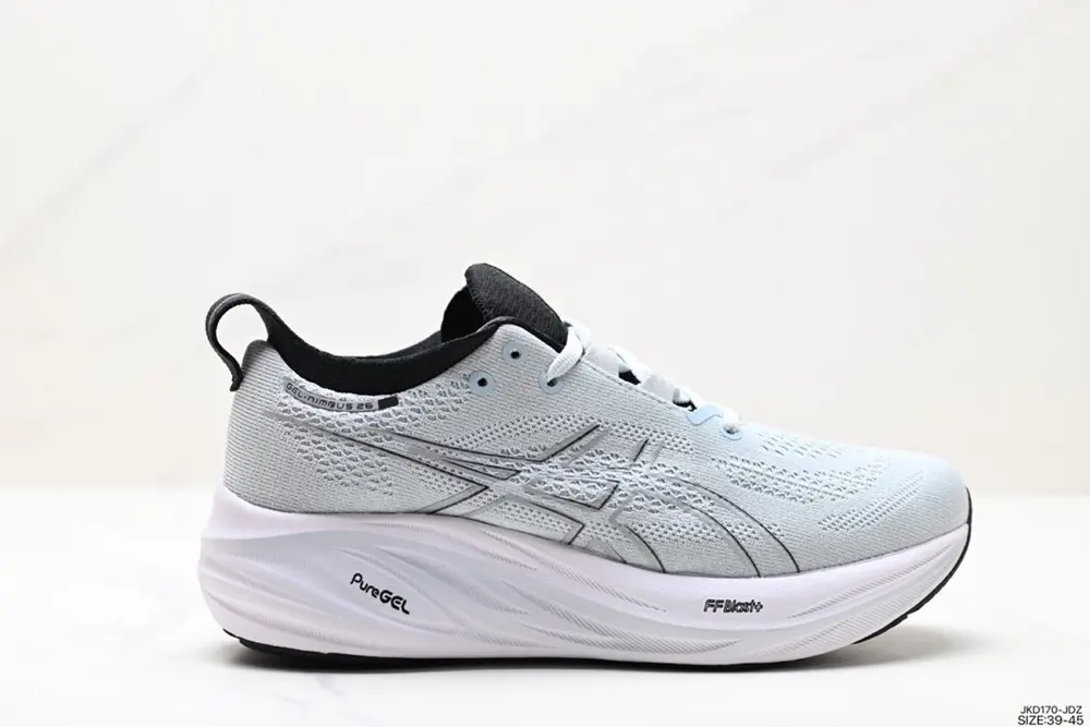 ASICS GEL-NIMBUS 26 stable running shoes adopt double-layer jacquard mesh design on the 1011B794-002