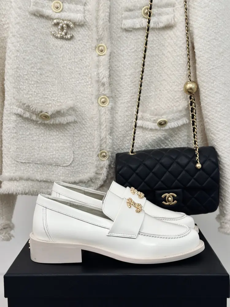 Chanel classic double C loafers