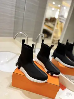 Hermès knitted casual shoes