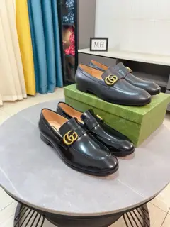 Gucci formal men’s leather shoes are coming in new styles~Original quality uppers