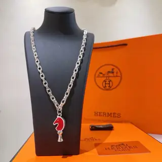 Really heart-moving HERMES necklace Pig nose H necklace series jewelry Imported materials