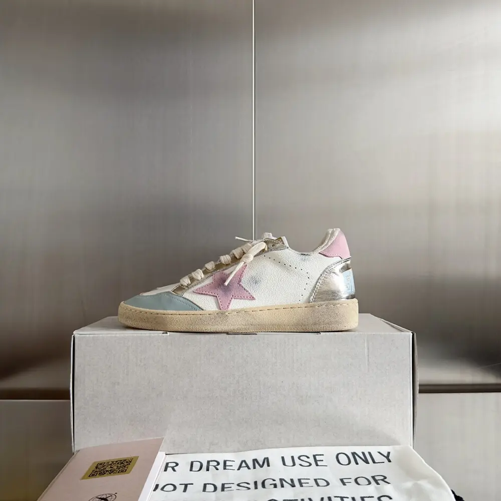 Golden Goose Ball Star series retro distressed thick sole star casual sports shoes