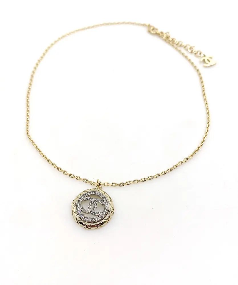Chanel two-tone round necklace