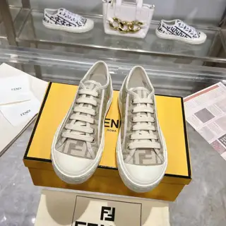 Fendi couple canvas shoes