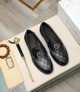 Gucci formal leather shoes Italy imported cowhide + top imported water-dyed cowhide lining