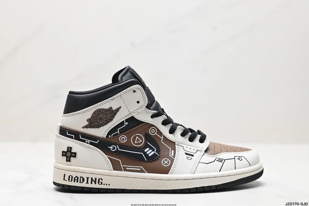 NIKE Air Jordan 1 Retro Mid AJ1 Jordan Generation Mid-top Classic Retro Culture Leisure BQ6472-501