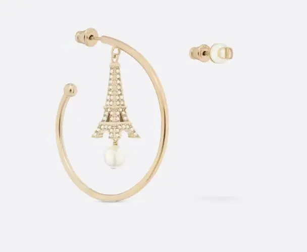 Dior new style Dior new letter earrings loved by top brands. The metal texture