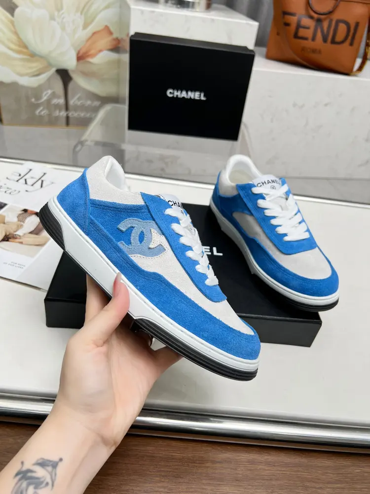 Chanel casual sports skateboard shoes