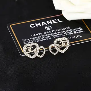 Chanel Heart Earrings