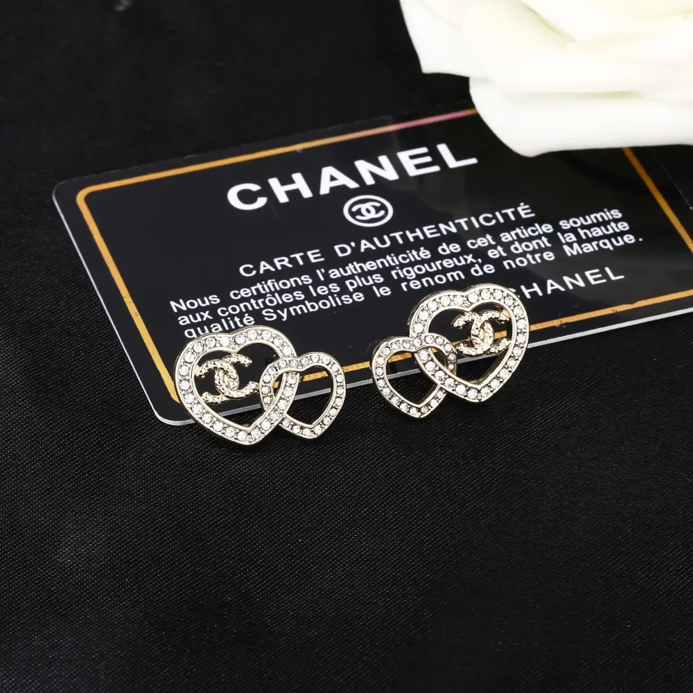 Chanel Heart Earrings