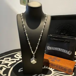 Chrome Hearts cross flower ball necklace