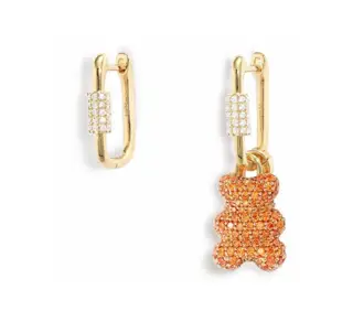 Apm monaco BABY JUICE Yummy asymmetrical hoop earrings