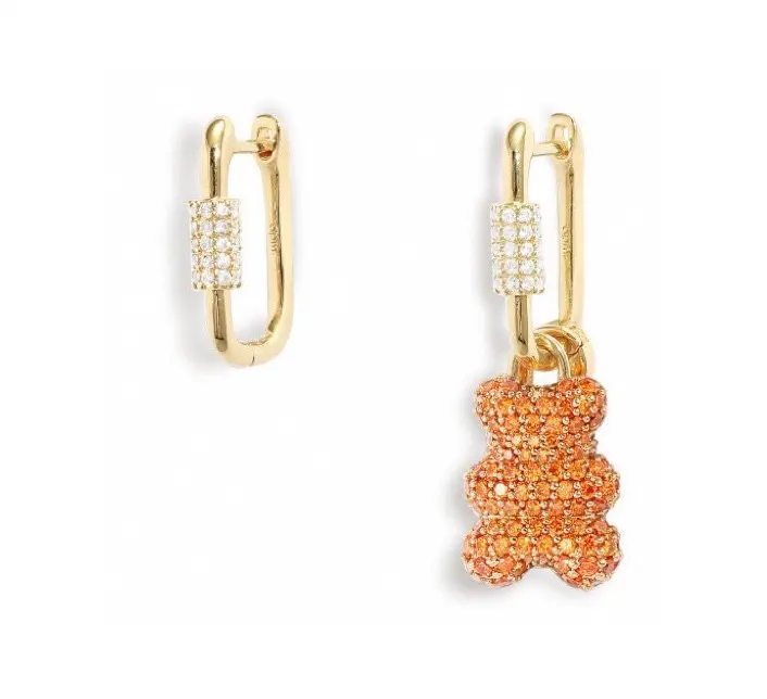 Apm monaco BABY JUICE Yummy asymmetrical hoop earrings