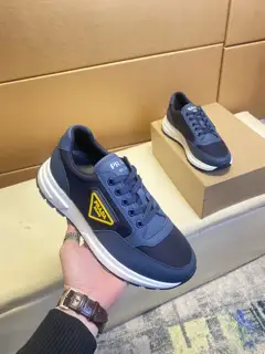 Prada modern style sneakers. Casual loafers original leather Pig lining (no fading and foot